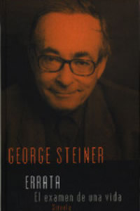 Coberta del llibre Errata, de George Steiner.
